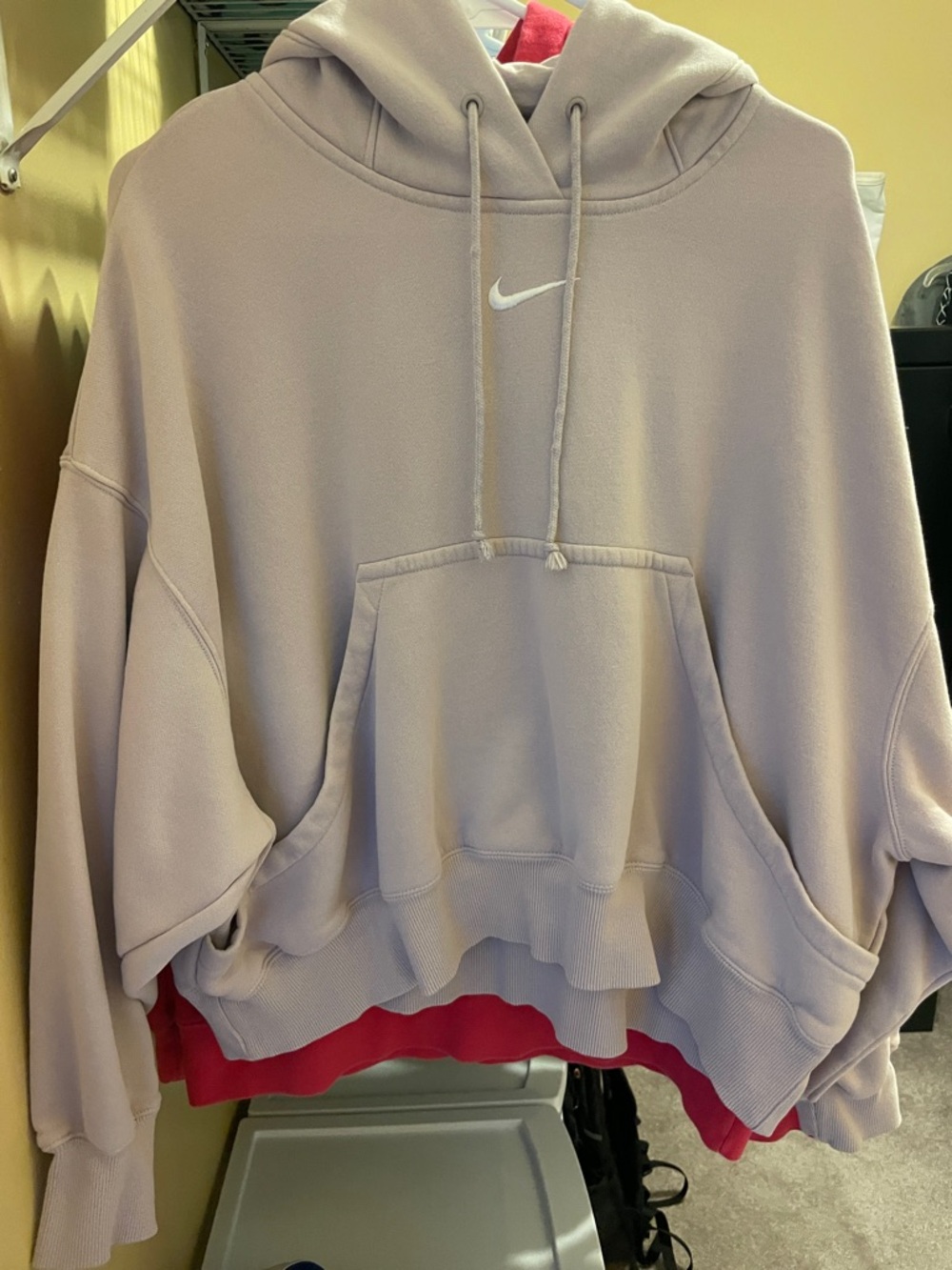 Nike Light Lavender/Pink Oversized Swoosh Hoodie